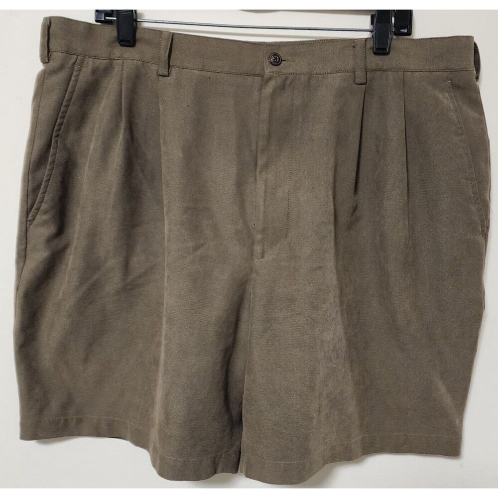 Andrew Fezza New York Beige Woven Men's Casual Shorts Size 40